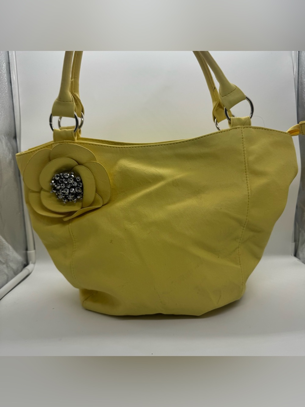 Yellow Floral Accent Women’s Tote Bag